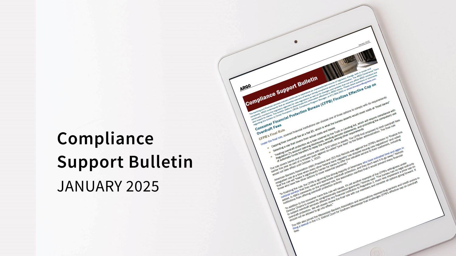 Compliance Bulletin - Jan 2025 - Resized