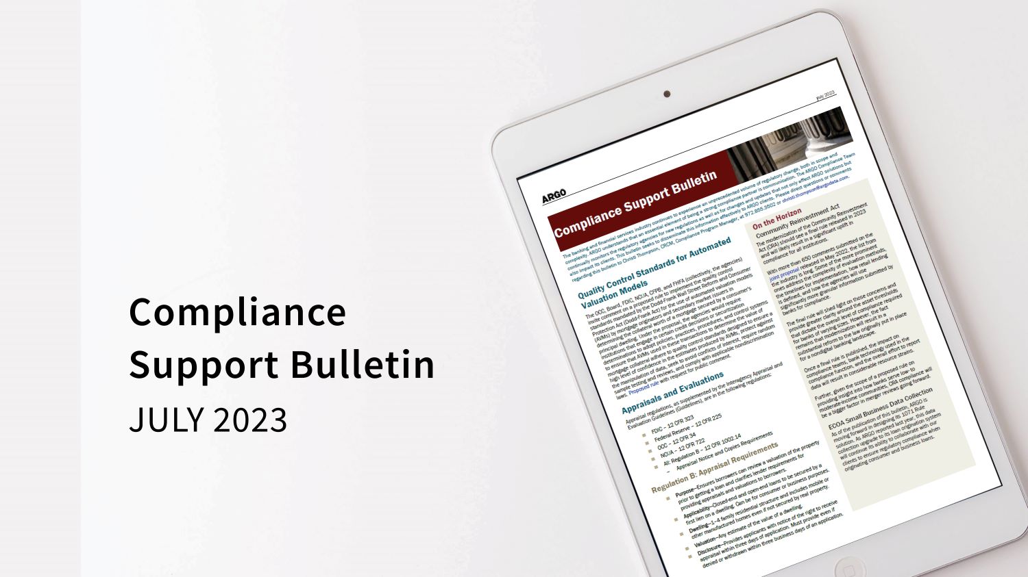 Compliance Bulletin - July 2023