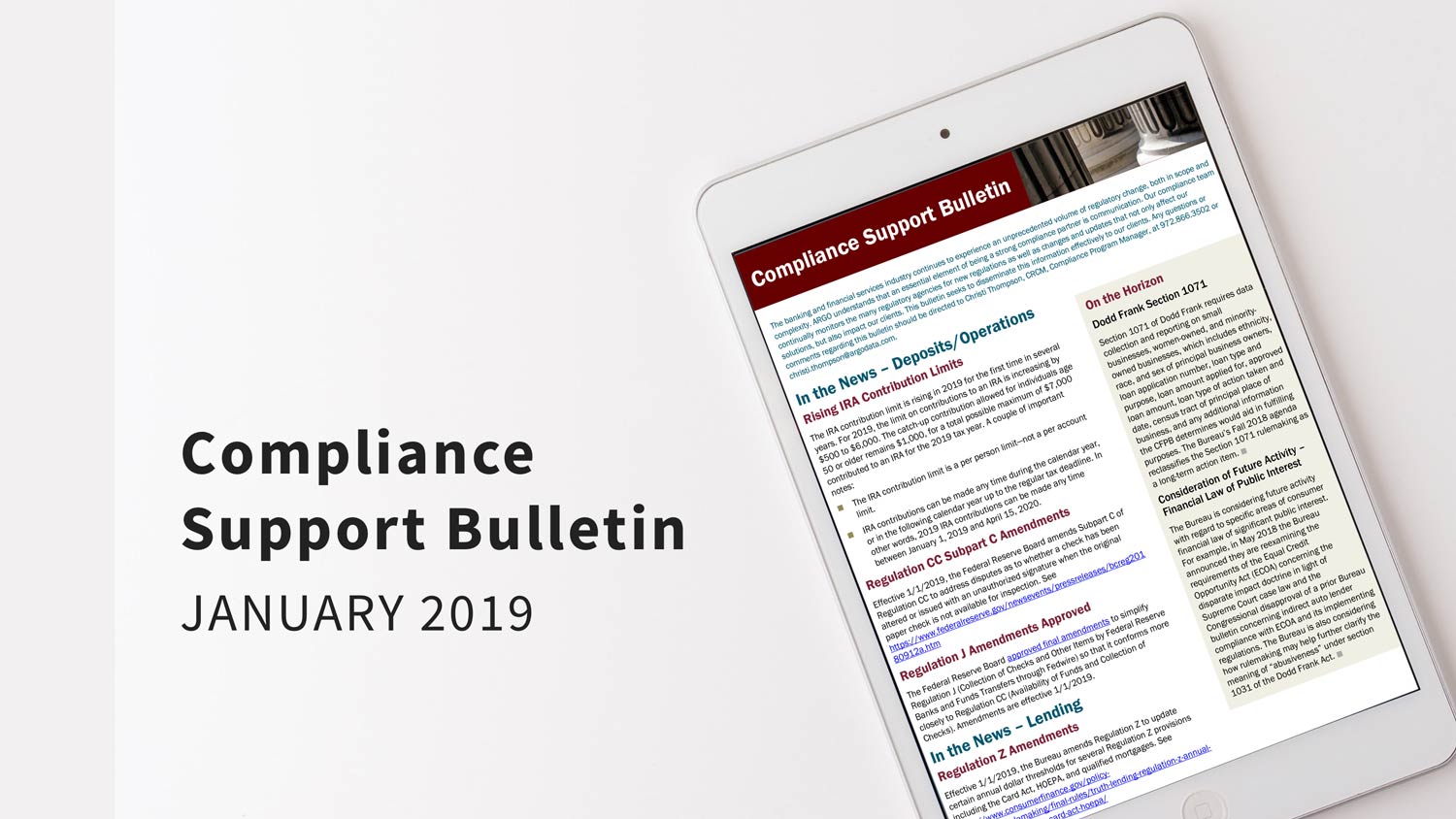 ARGO-compliance-bulletin-jan-2019 ARGO-compliance-bulletin-jan-2019