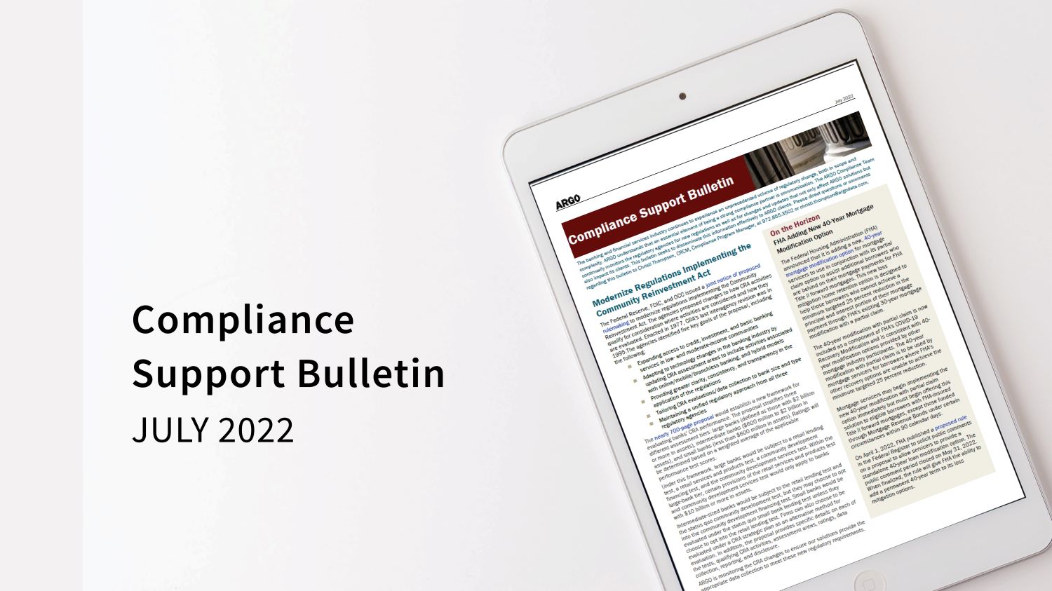 Compliance Support Bulletin - July 2022-Resized