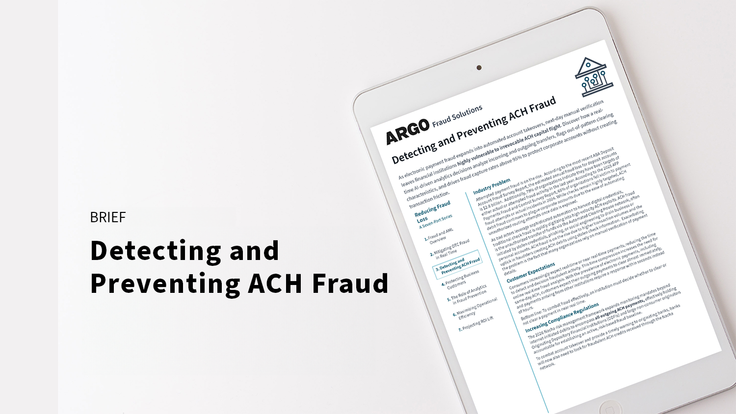 Detectiing and Preventing ACH Fraud