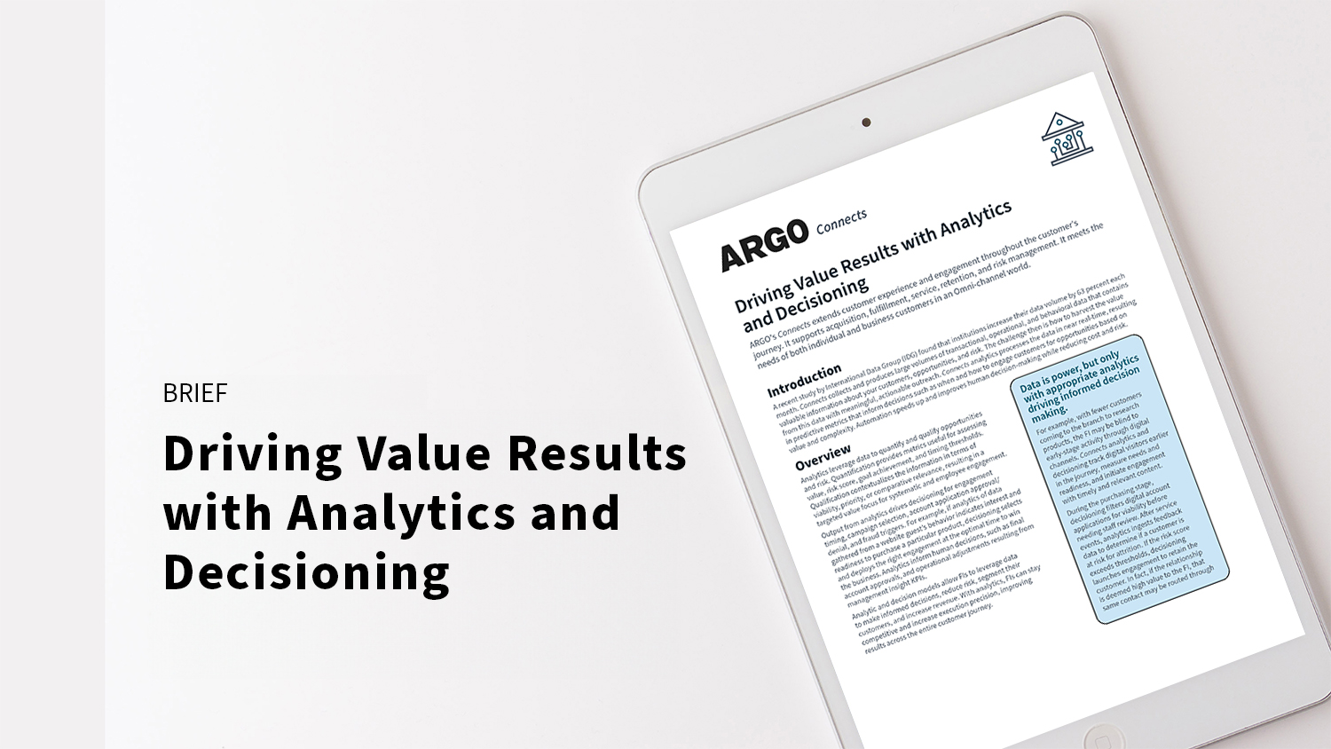 Driving Value Results with Analytics and Decisioning