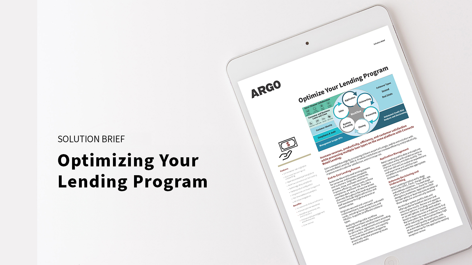 Optimize Your Lending Program Solution Brief Optimize Your Lending Program Solution Brief