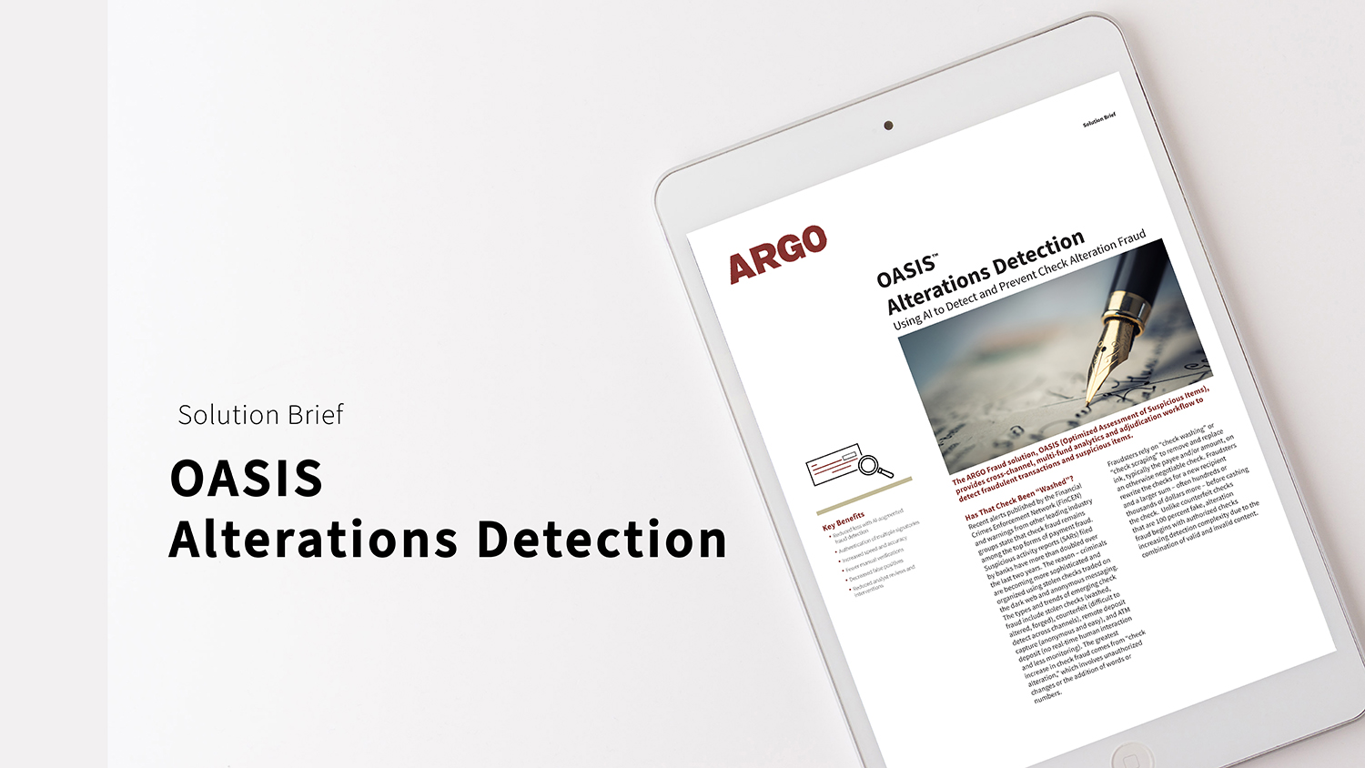 Solution Brief OASIS Alterations Detection